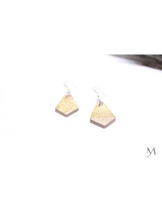 MÁCSÁR ANDREA gyémánt forma fülbevaló mini arany